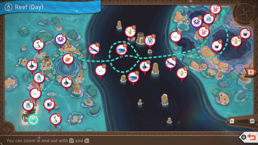 New Pokemon Snap - Map Overview - Reef (Day)