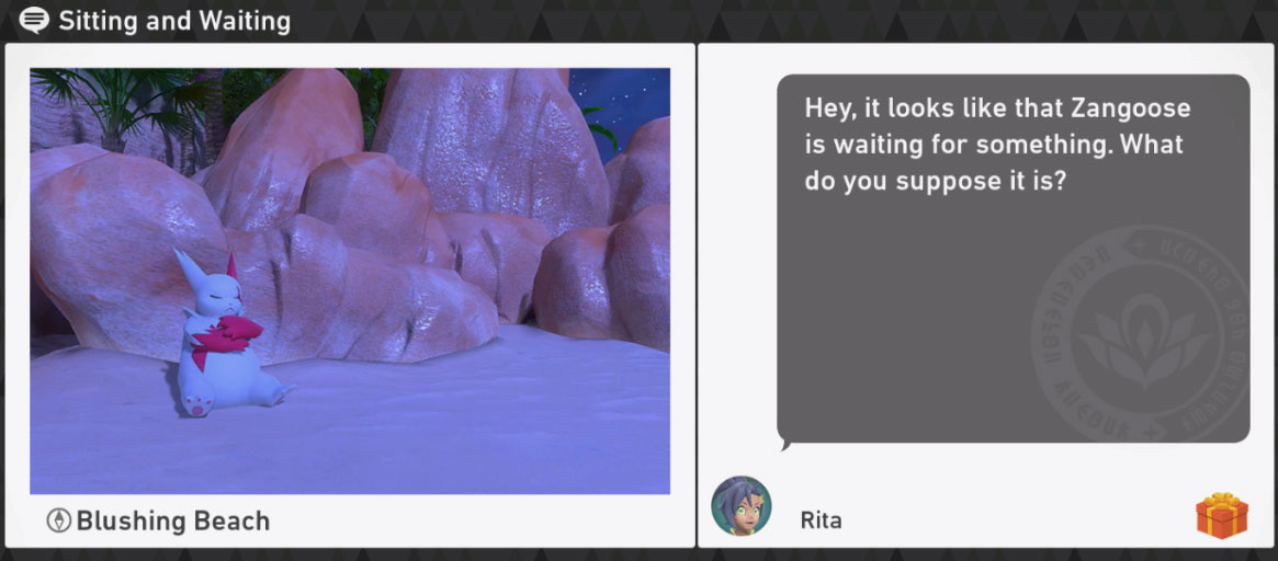 New Pokemon Snap Blushing Beach Night Requests - Sitting and Waiting