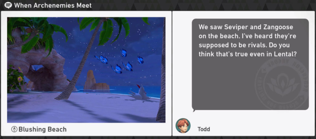 New Pokemon Snap Blushing Beach Night Requests - When Archenemies Meet