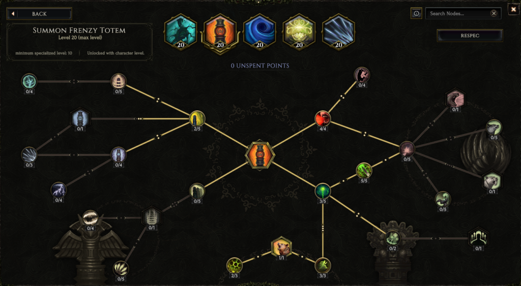 Last Epoch Druid Builds: Machine Gun Spriggan (0.8.2e) Skills - Summon Frenzy Totem
