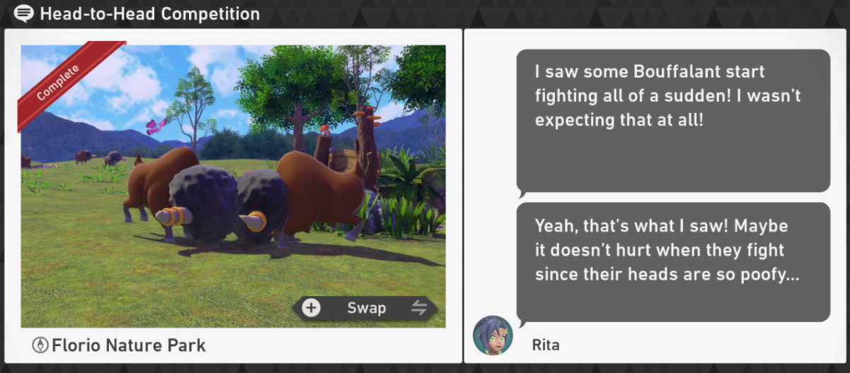 New Pokemon Snap - Florio Nature Park Day Request - Head-to-head Competition