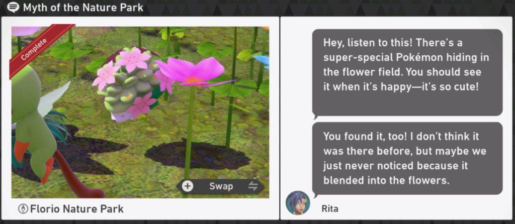New Pokemon Snap - Florio Nature Park Day Request - Myth of the Nature Park