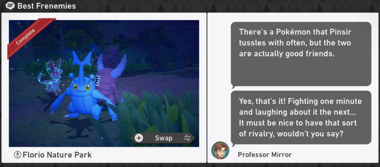 New Pokemon Snap - Florio Nature Park Night Request - Best Frenemies
