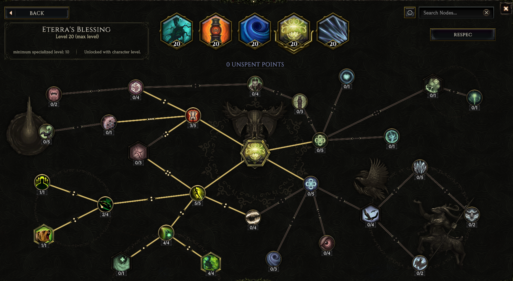 Last Epoch Druid Builds: Machine Gun Spriggan (0.8.2e) Skills - Eterra's Blessing