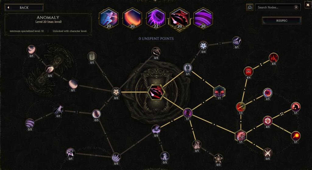 Last Epoch Doom Void Knight Skills: Anomaly