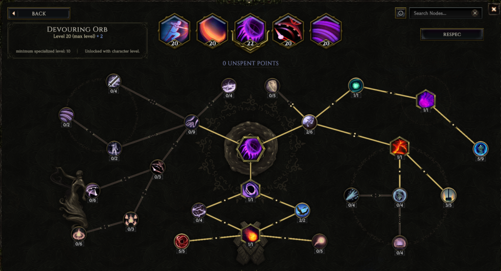 Last Epoch Doom Void Knight Skills: Devouring Orb
