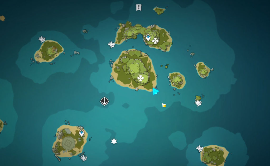 Genshin Impact Twinning Isle Hymnal Rings Chest Puzzle Solution Map Location