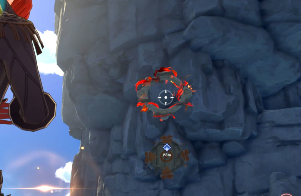Genshin Impact Twinning Isle chest puzzle - Pyro