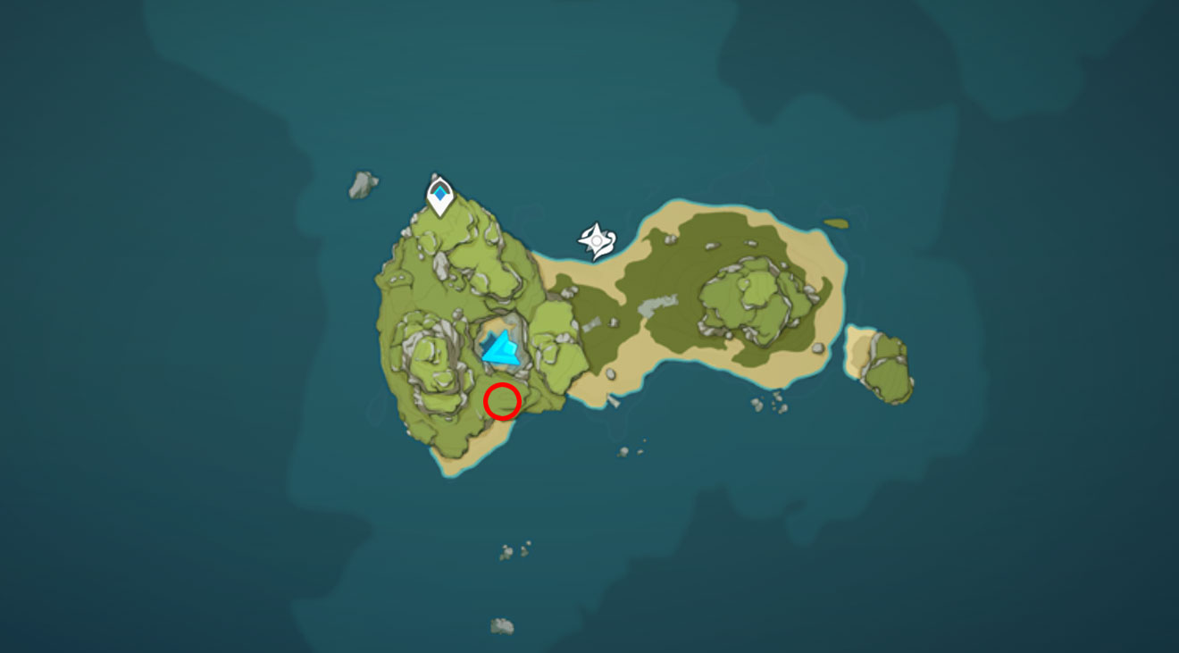 Genshin Impact Minacious Isle Seelie Puzzle Solution Map of Seelie Location