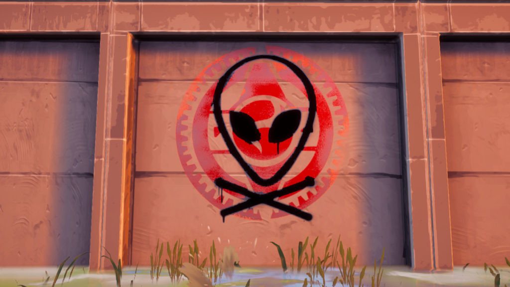 Where to find a graffiti-covered wall in Fortnite Chapter 2 Season 7