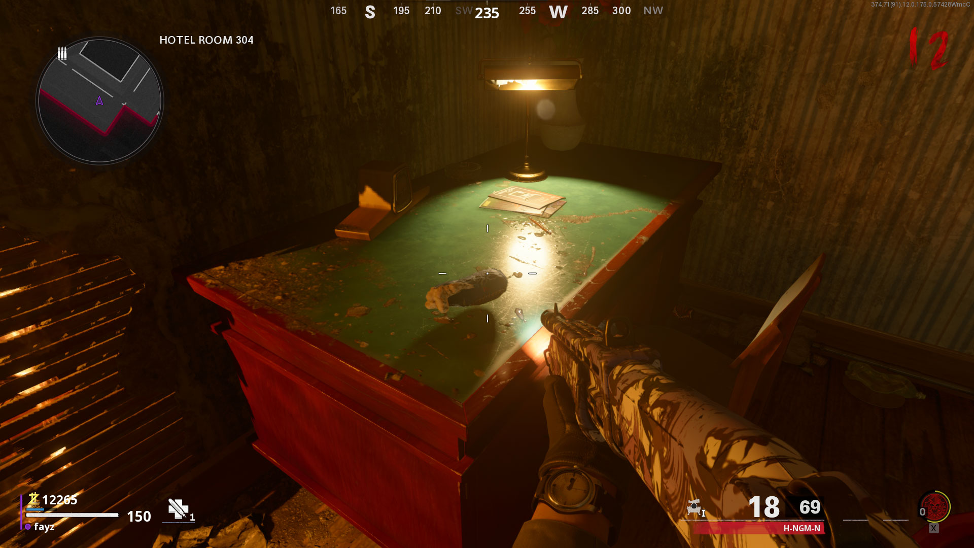 Mauer der Toten Disco Bunny Easter Egg Guide - Bunny Part #6: Hotel Room 304