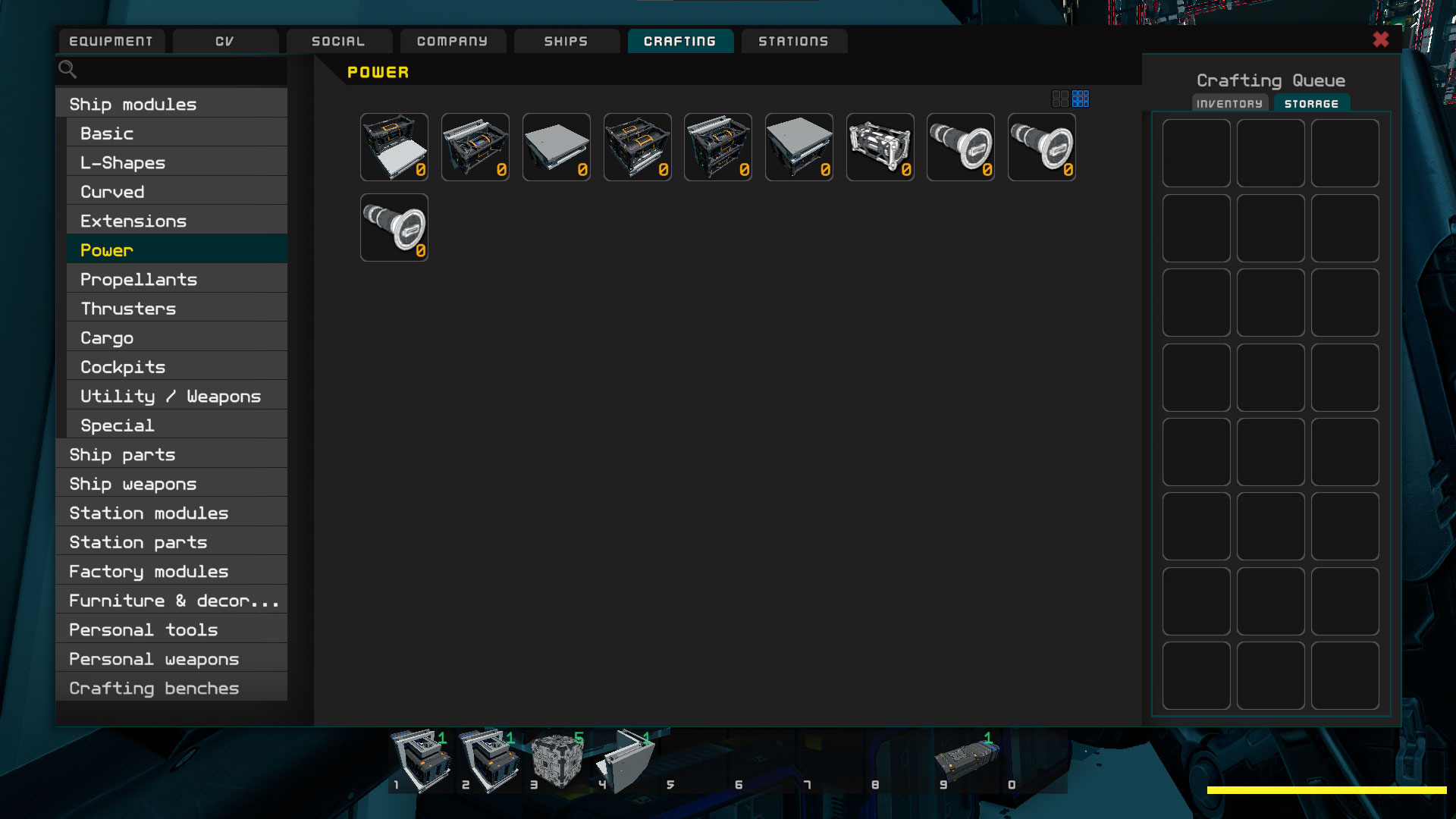 Starbase Crafting Fuel Rods