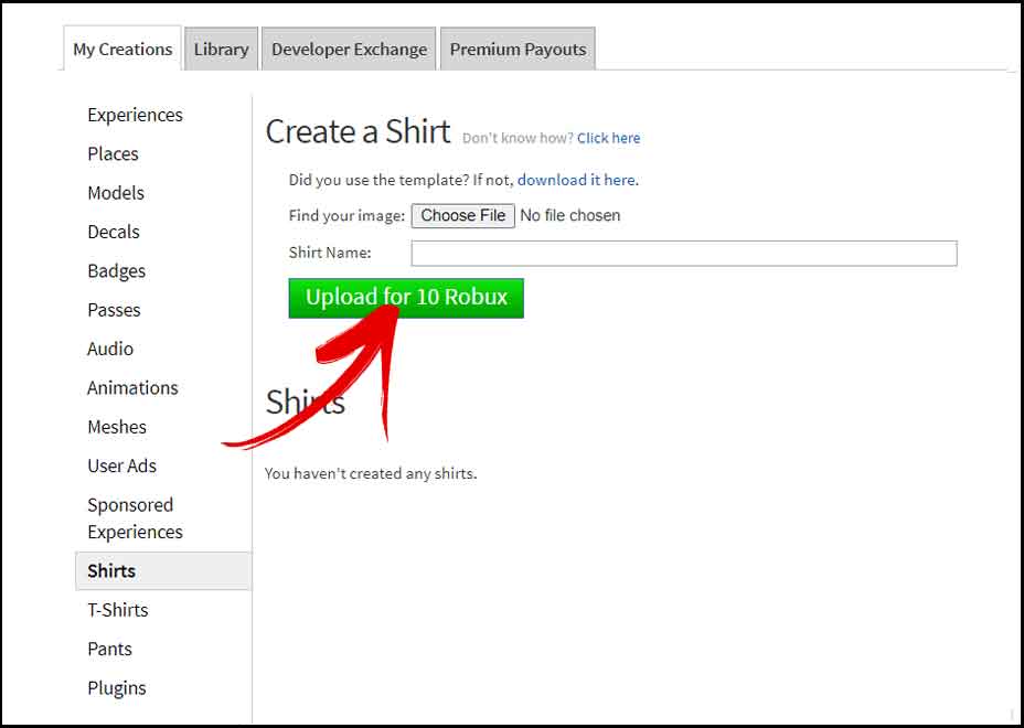 Create Roblox Clothing - Upload your creation to Roblox