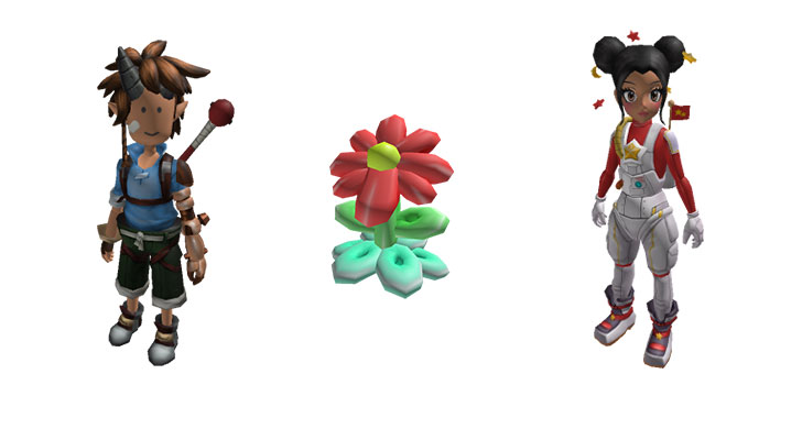 Head Blooming, Forest Elf, and Nova the Galaxy Scientist Bundles