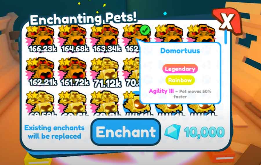 Pet Simulator X Enchantments