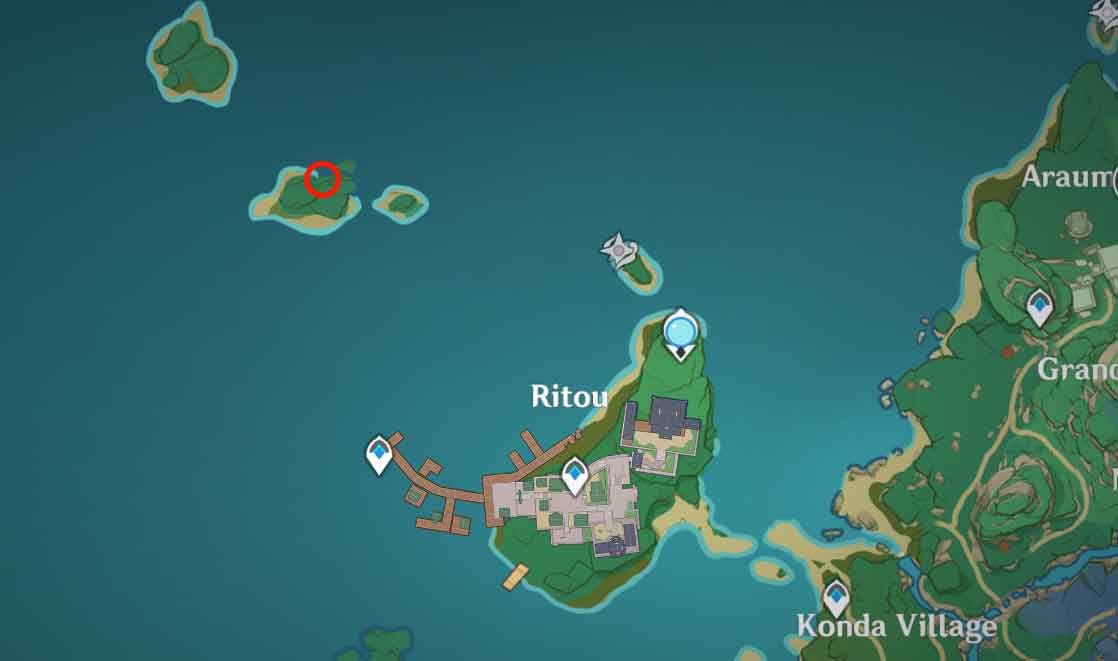 Ritou Shrine of Depths location