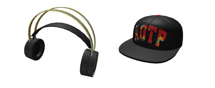 KSI Golden Headphones and AOTP Hat