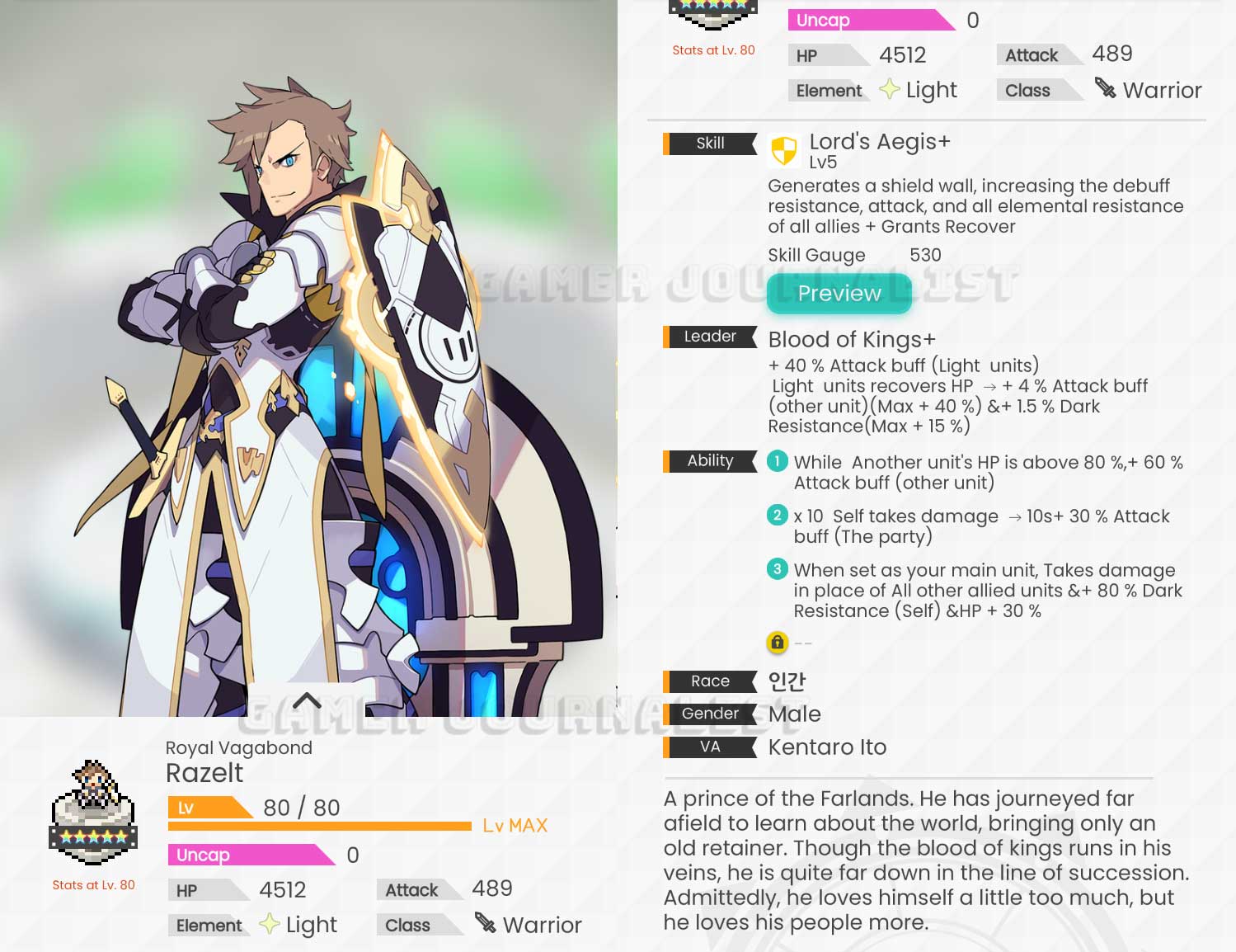 World Flipper Light team build Razelt