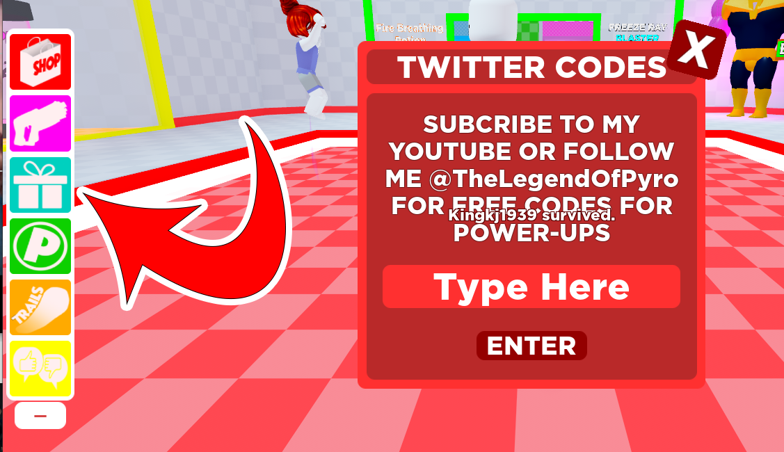 The Floor is Lava Codes