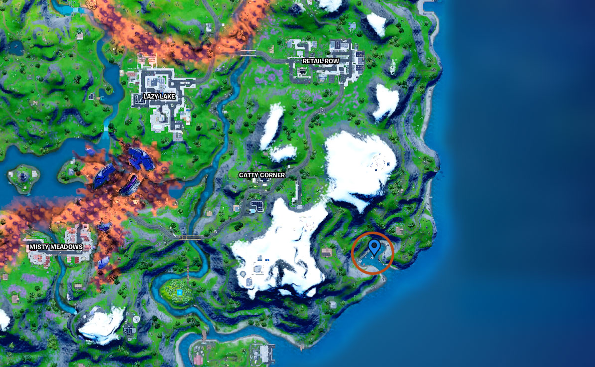 Comment visiter Shipwreck Cove à Fortnite Emplacement de Fortnite Shipwreck Cove