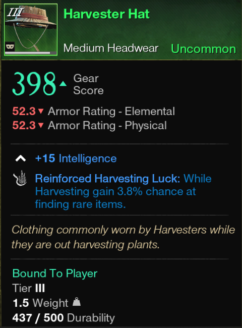 New World Harvesting Gear
