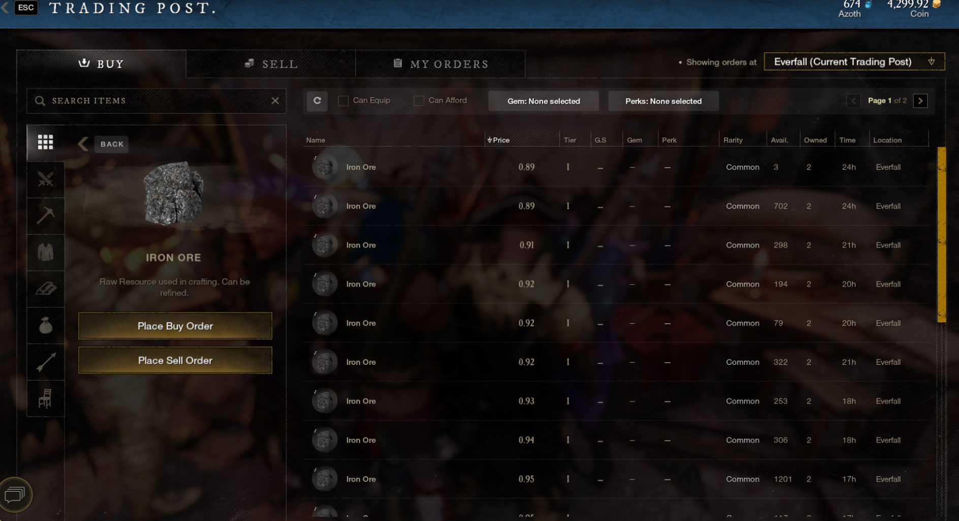 How to make money fast in New World - Trading Post