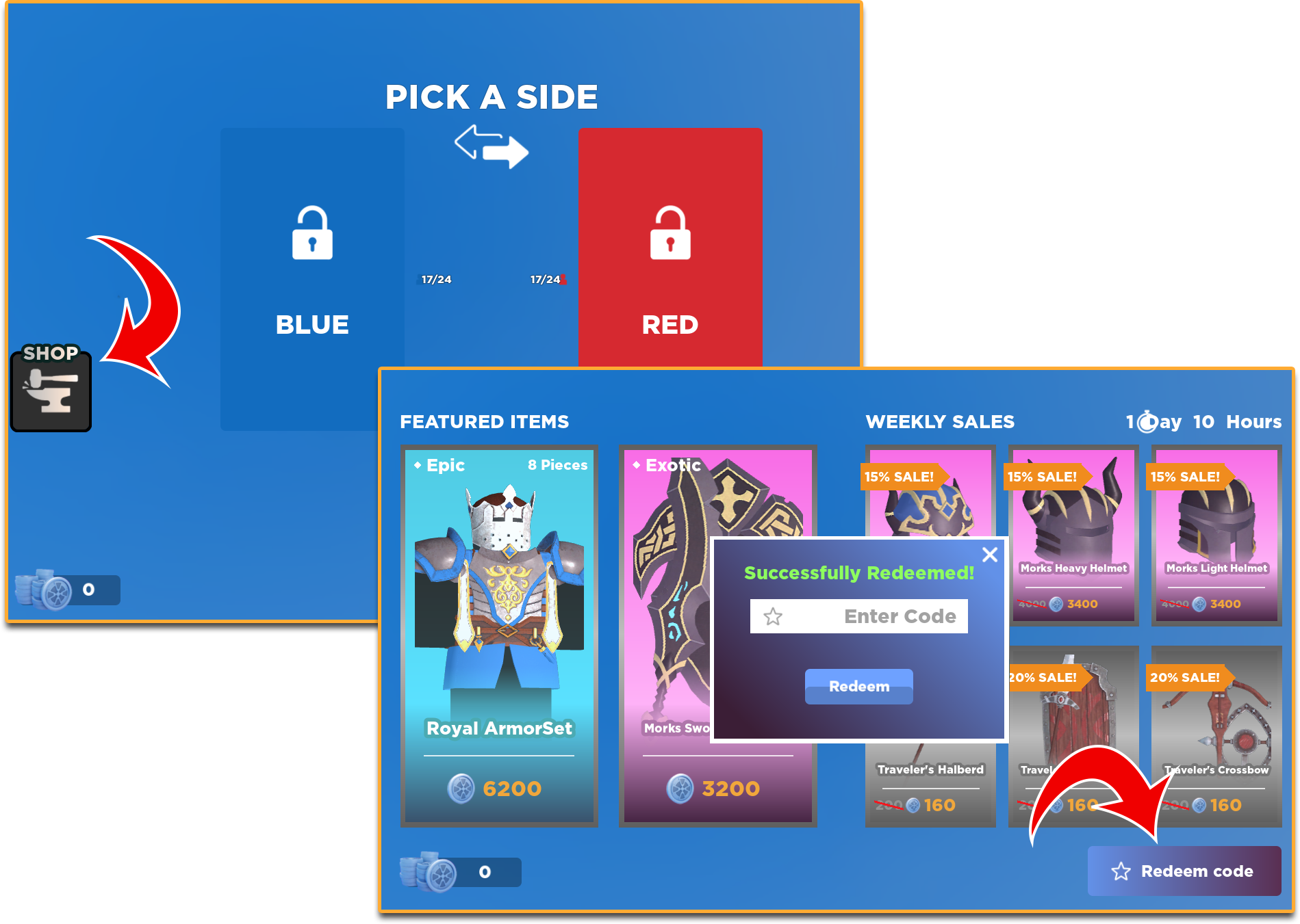 Ballista Redeem Codes