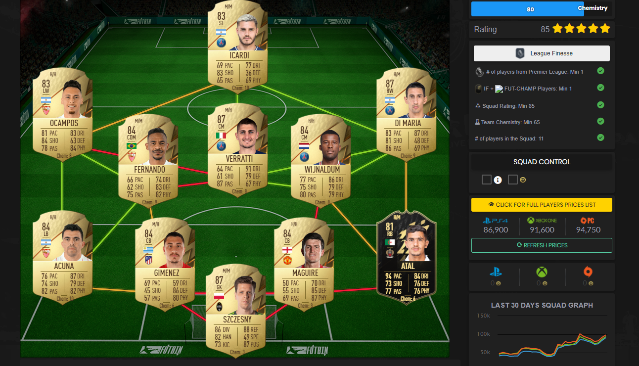 FIFA 22 Jay Jay Okocha SBC League Finesse