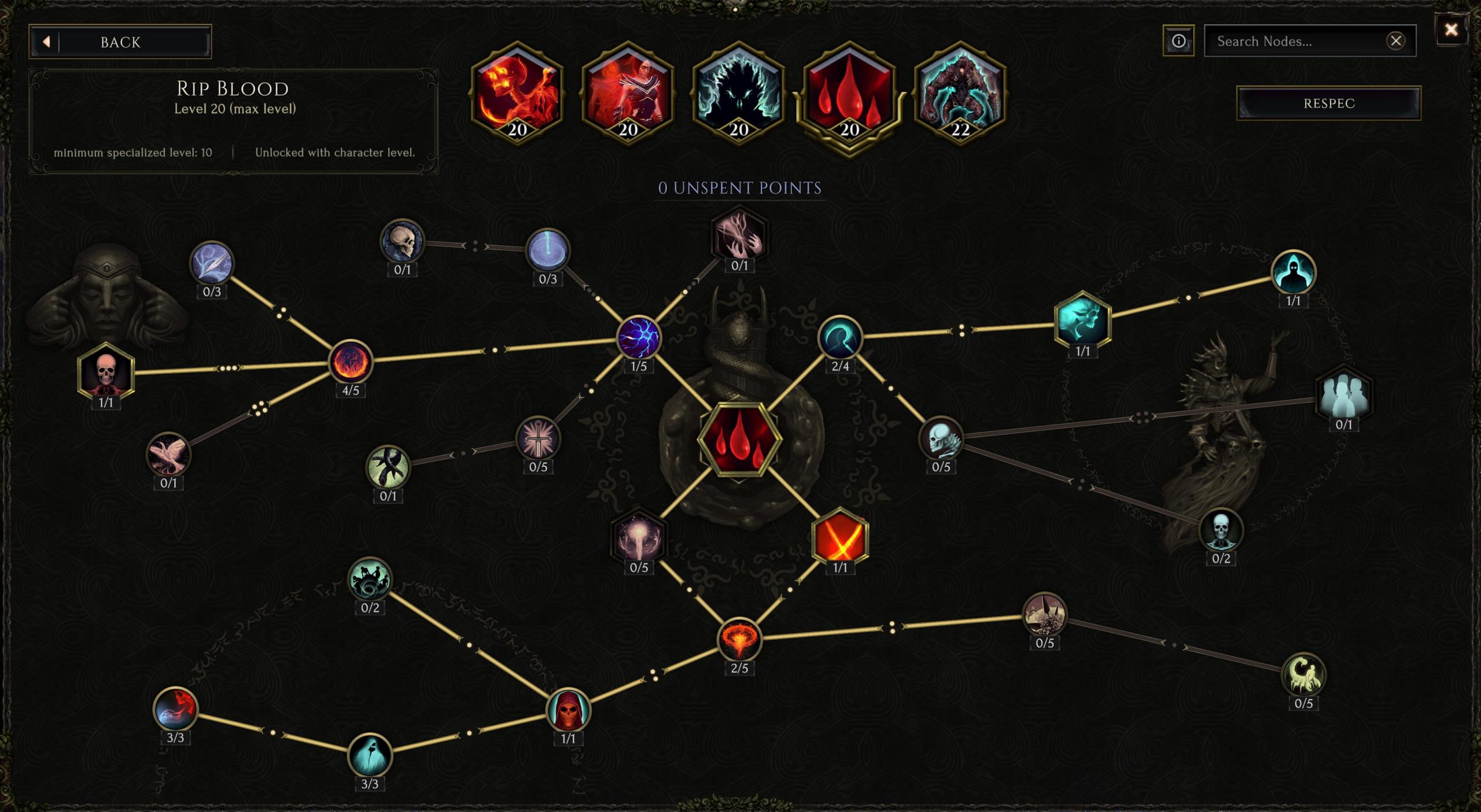Last Epoch Necromancer build: Permanent Rampaging Abomination - Rip Blood