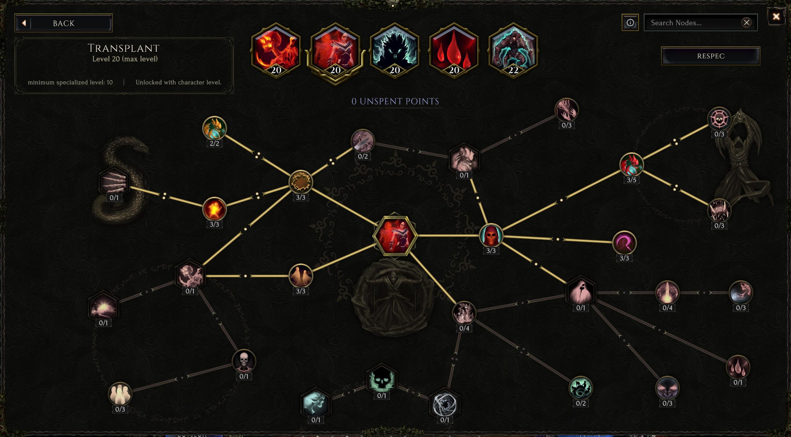 Last Epoch Necromancer build: Permanent Rampaging Abomination - Transplant skill