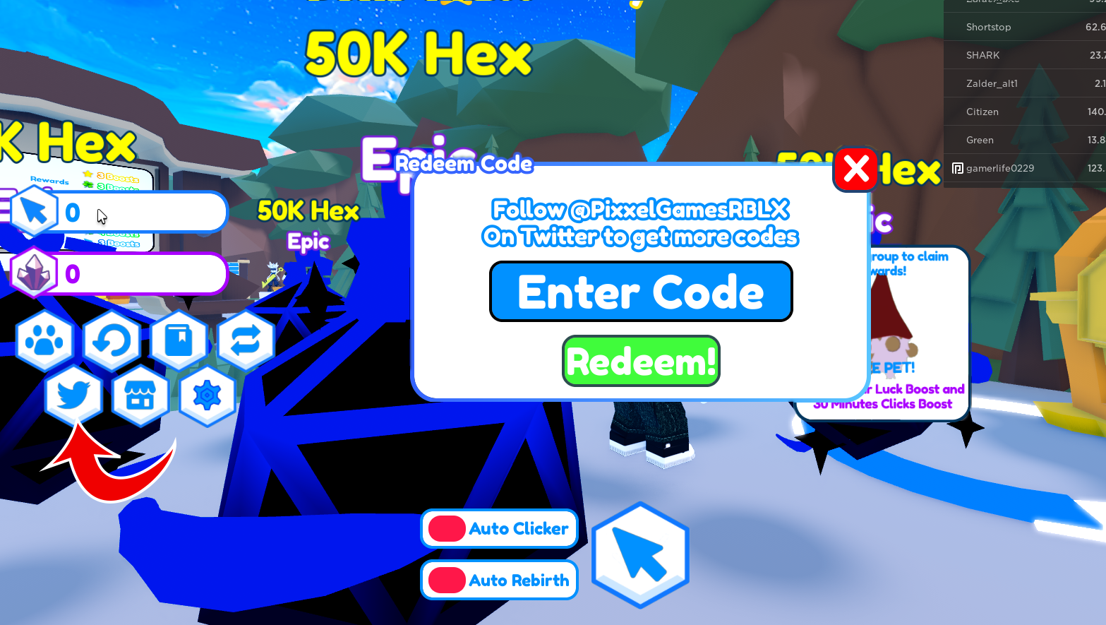 Legacy Clickers Redeem Codes