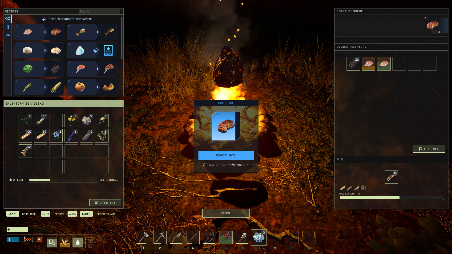 How to Cook Food in Icarus
