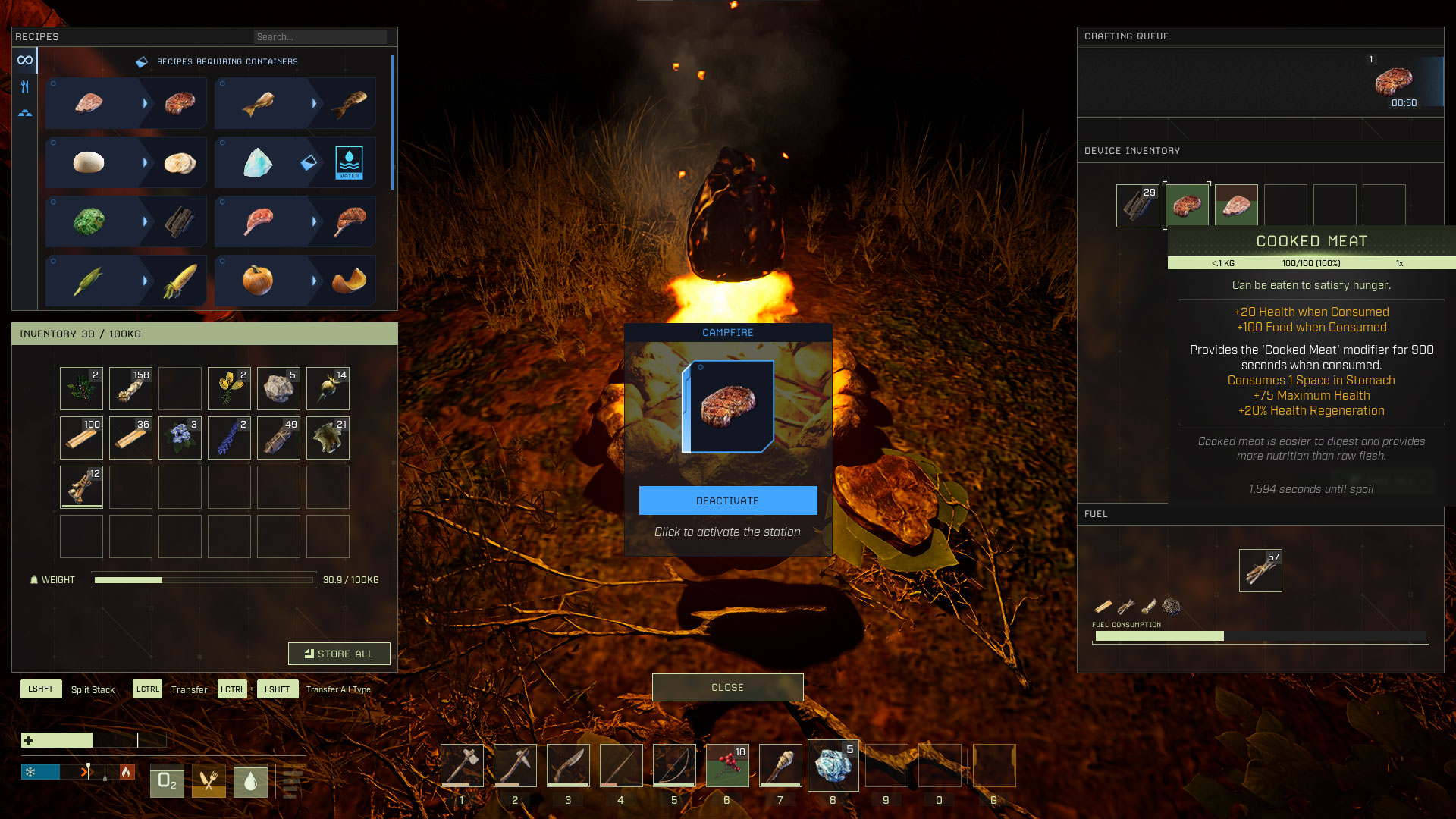 How to Cook Food in Icarus