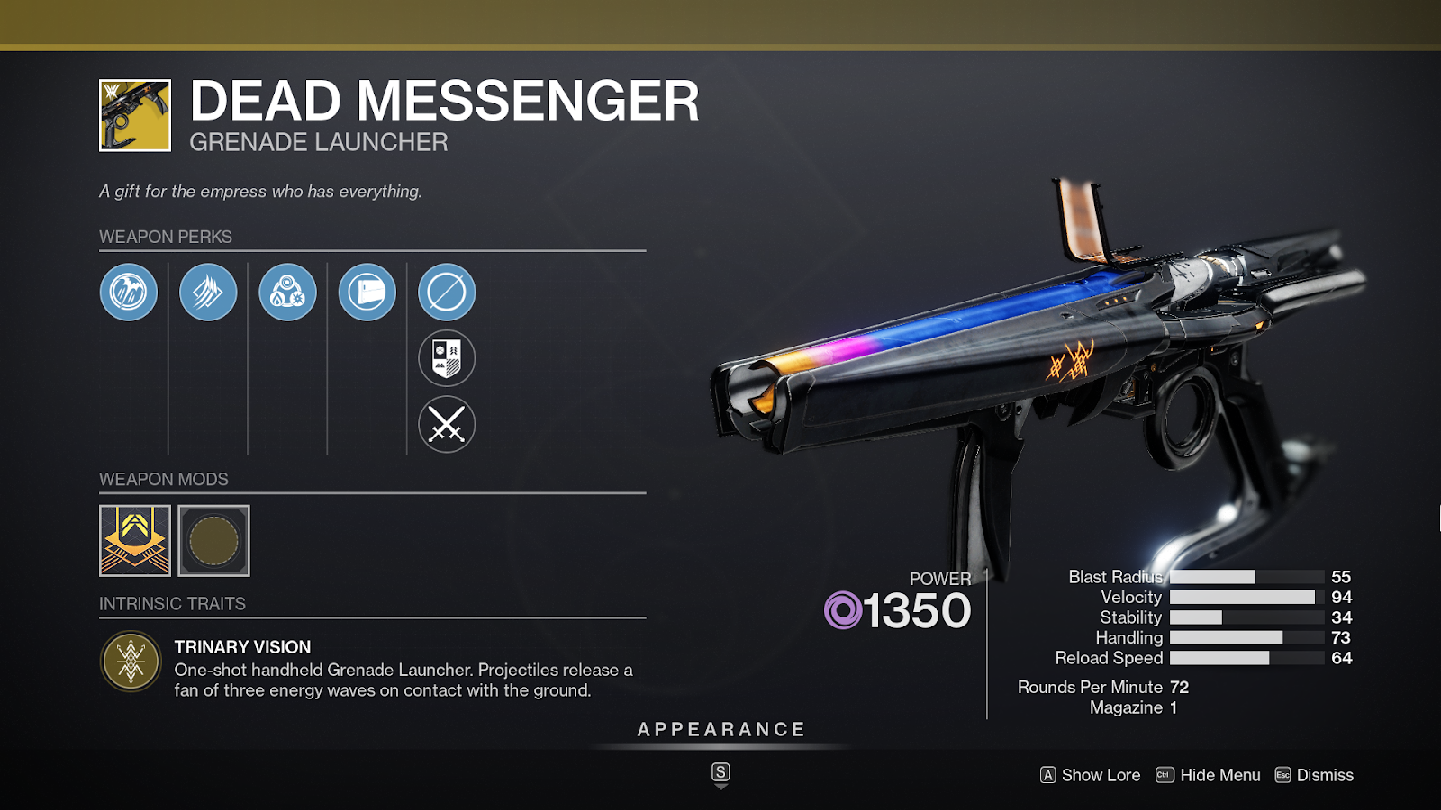 Todos los exóticos de Destiny 2 Witch Queen 10 Todos los objetos exóticos de Destiny 2 Witch Queen - Dead Messenger