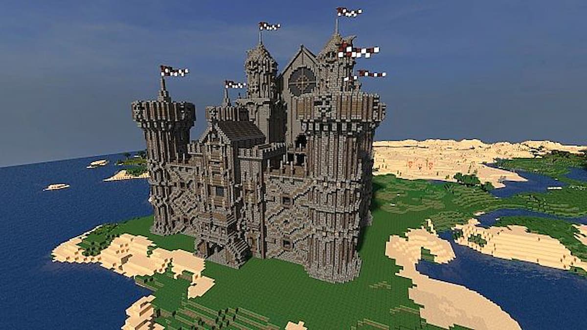 Best 5 Minecraft Castle Ideas & Designs Medieval castle screenshot Minecraft