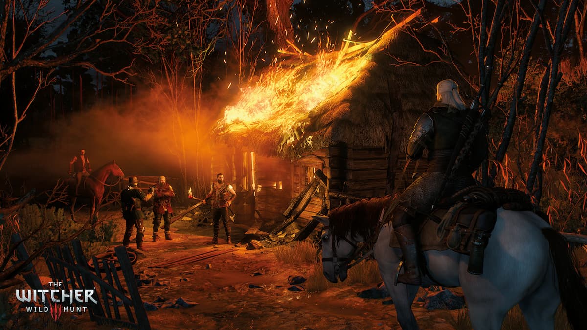 Top 10 Games to Play if you Like Skyrim: Elder Scrolls V Burning House in the Witcher 3