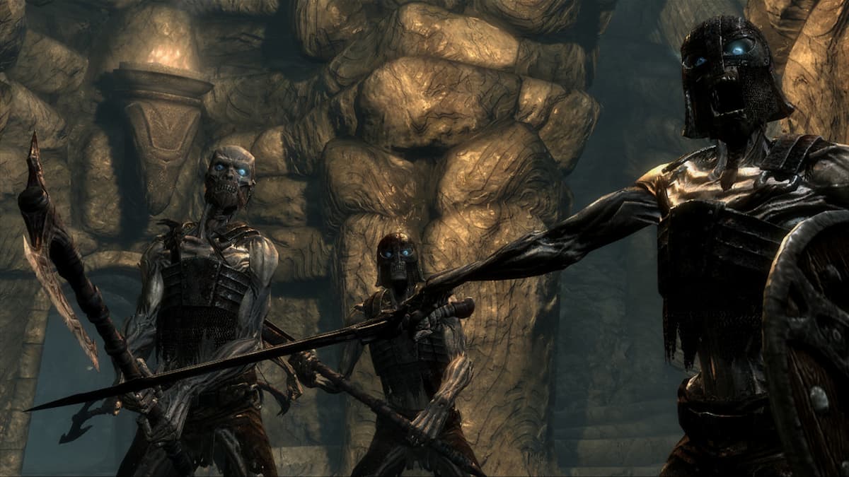 Draugr Warriors in Skyrim Elder Scrolls V