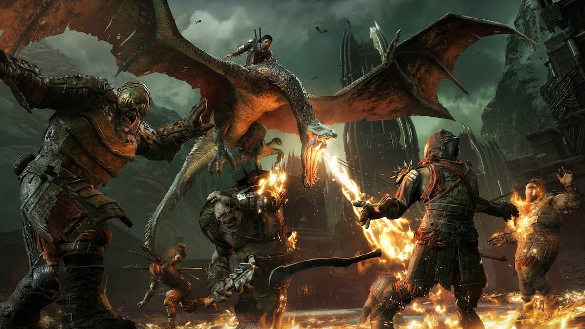 Top 10 Games to Play if you Like Skyrim: Elder Scrolls V Middle Earth Shadow of War Dragon Battle