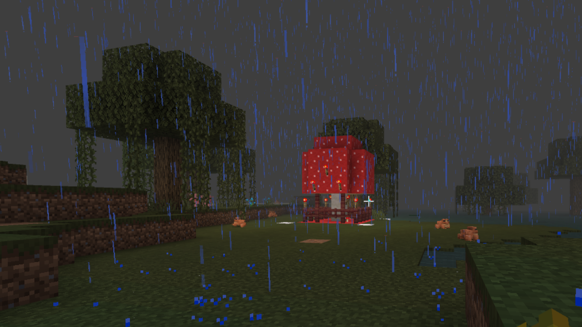 Idées et conceptions de cabanes dans les arbres Minecraft Cabane dans les arbres aux champignons Minecraft