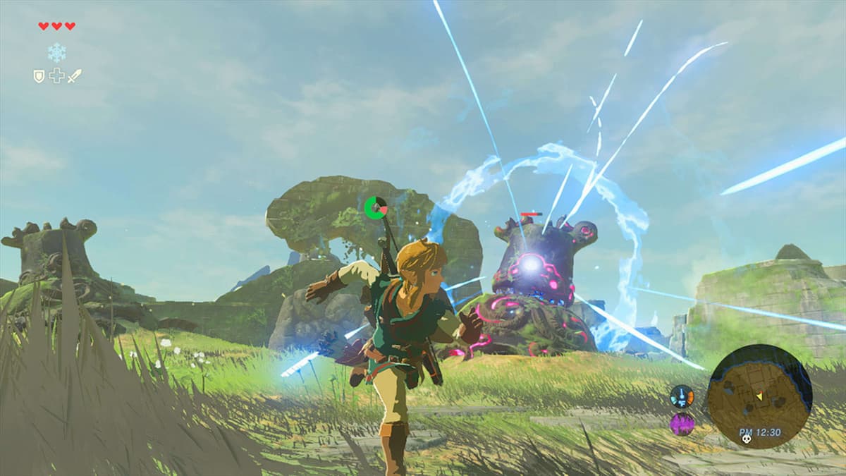Top 10 Games to Play if you Like Skyrim: Elder Scrolls V Zelda Breath of the Wild Combat Screenshot