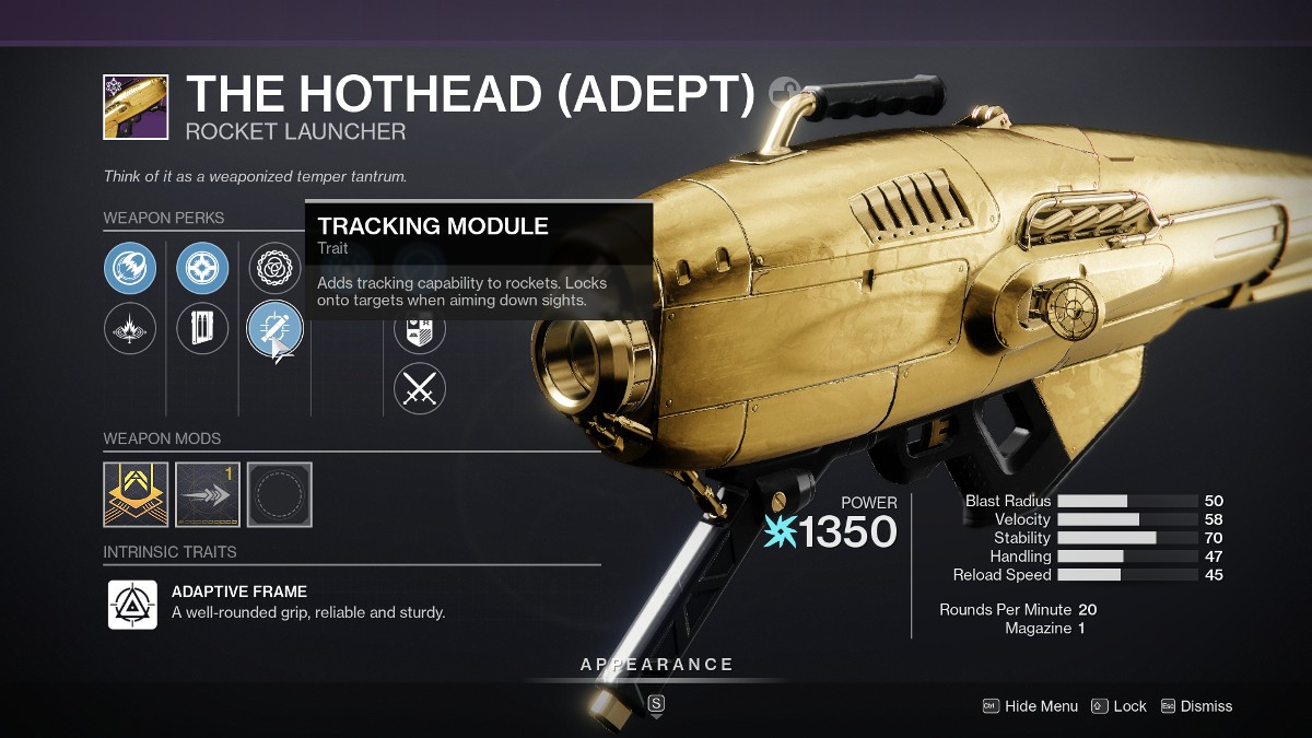 Top 15 Weapon Perks in Destiny 2 Top 15 weapon perks in Destiny 2 - Tracking Module