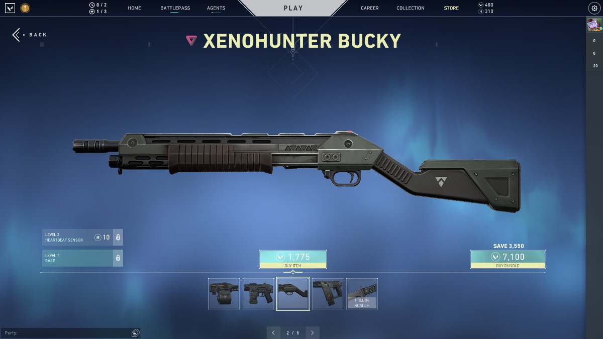 Valorant New Skins: All the Xenohunter Skins Explained VALORANT Xenohunter Bucky skin.