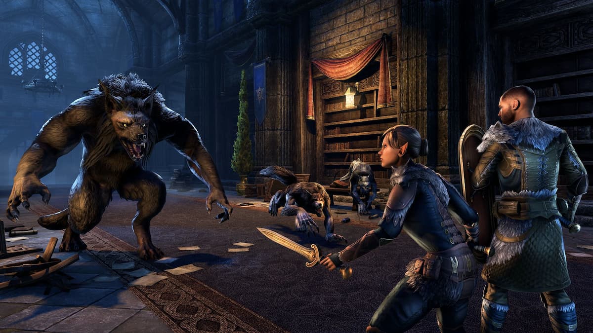 8 Best Games Like Conan Exiles Werewolf Battle in The Elder Scrolls Online