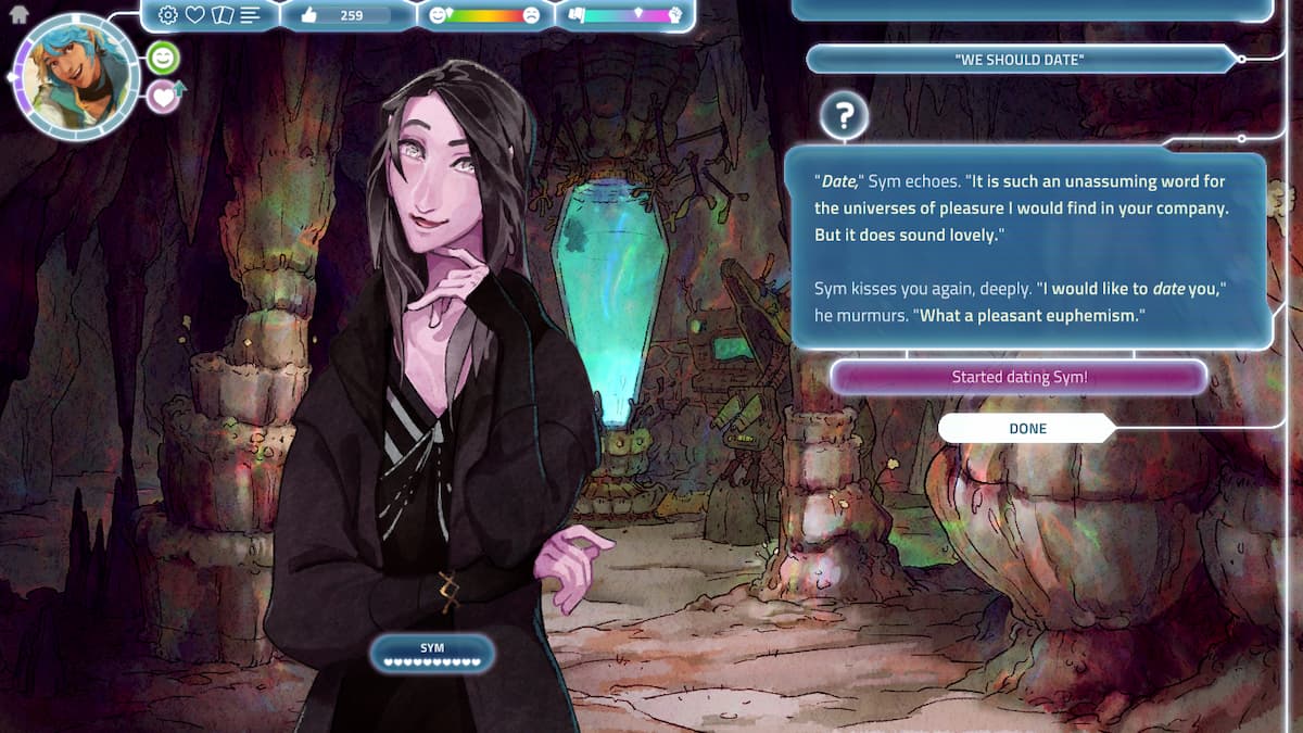 Dating Sym in I Was a Teenage Exocolonist