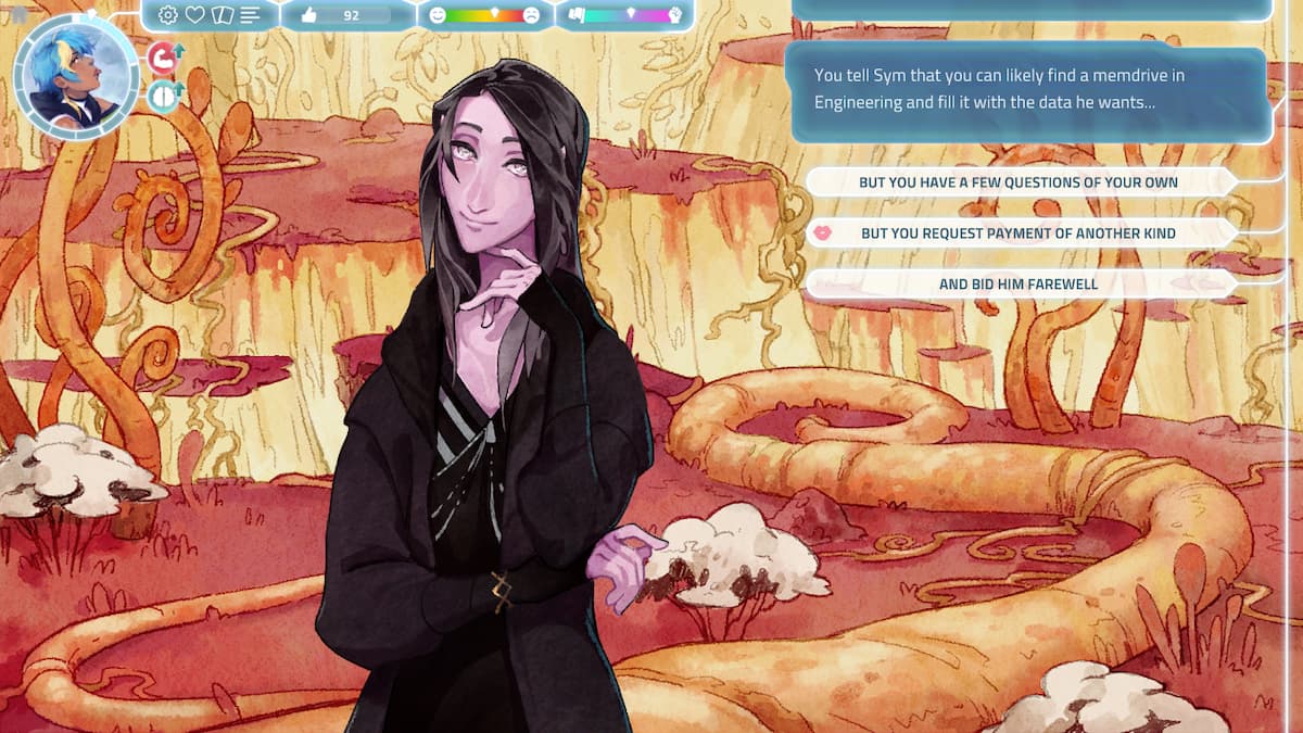 Flirting with Sym in I Was a Teenage Exocolonist