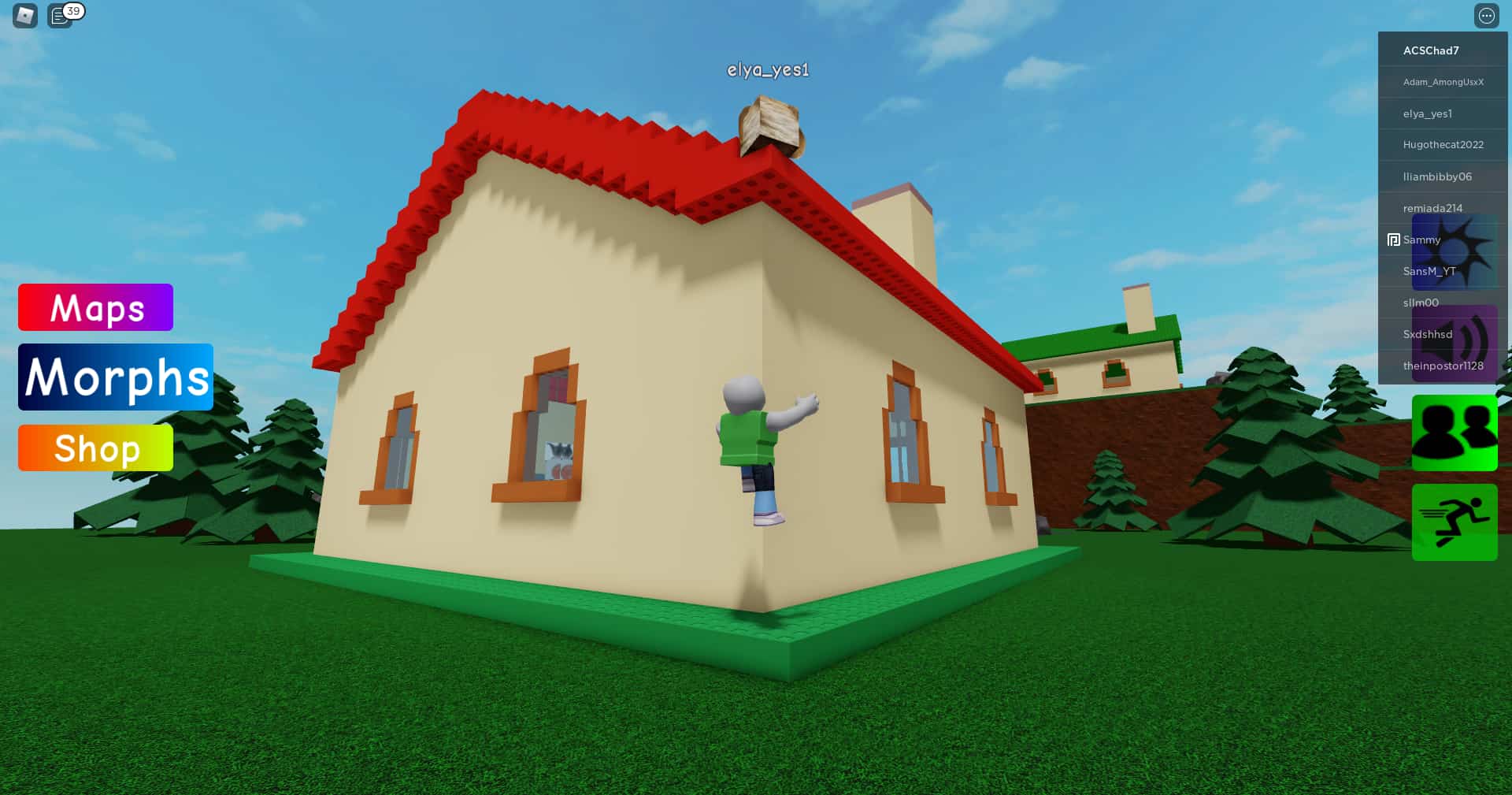 climbing the red house in find the floppa morphs