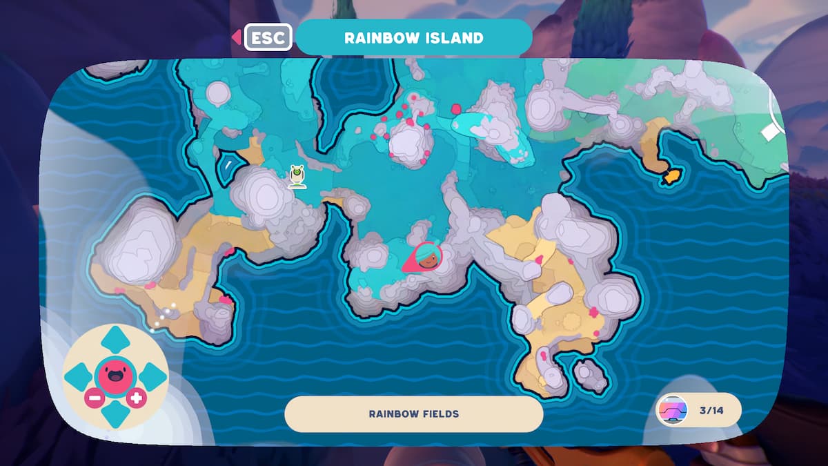 Ubicación de Cotton gordo en Slime Rancher 2