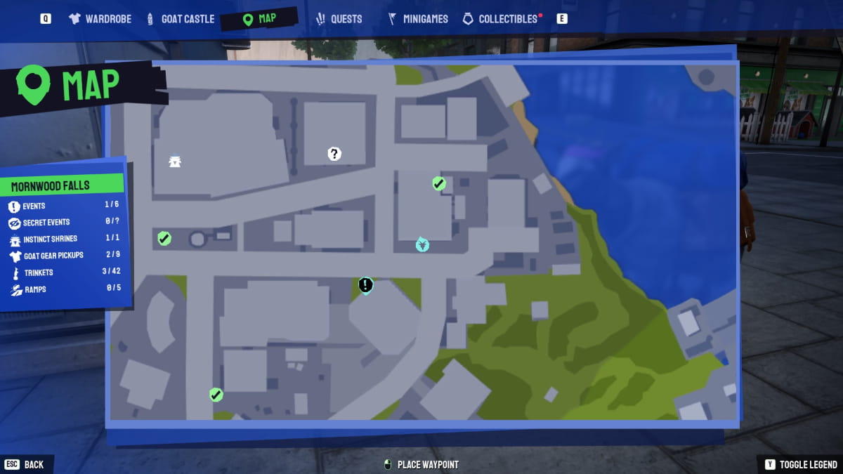 Goldilocks location on map in Goat Simulator 3