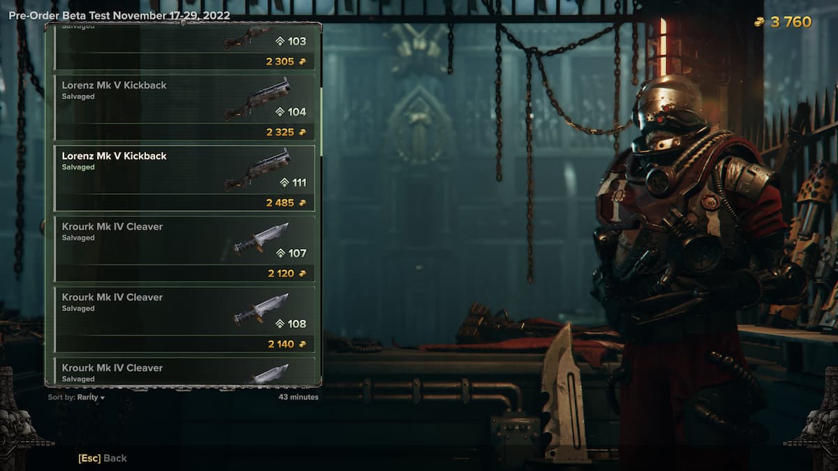 armoury in darktide