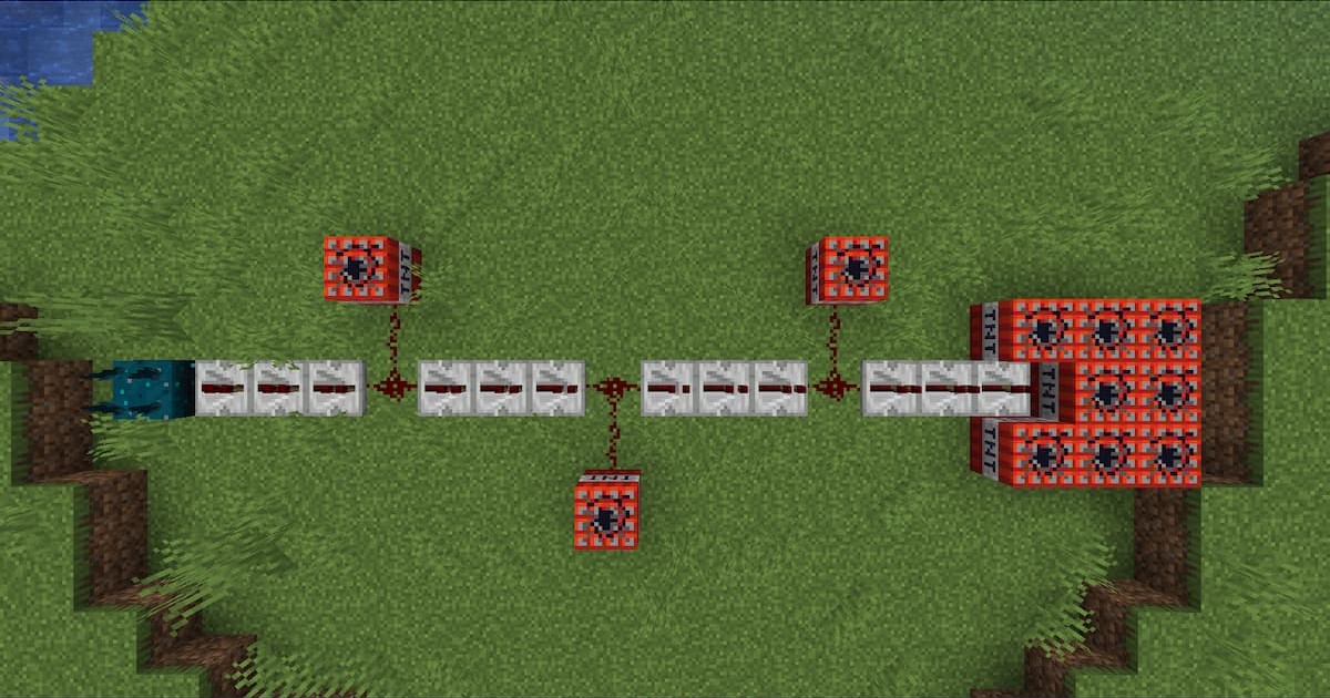 cluster bomb in minecraft